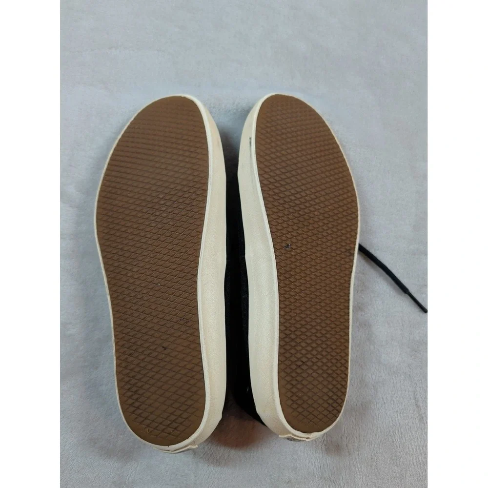 Vans Mens Black Canvas Boat Shoes Moc Toe Sneakers Size‎ 9 TB9C